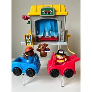 Fisher-Price Little People Car Wash Play-set Mechanic Truck Fire City Parts Lot